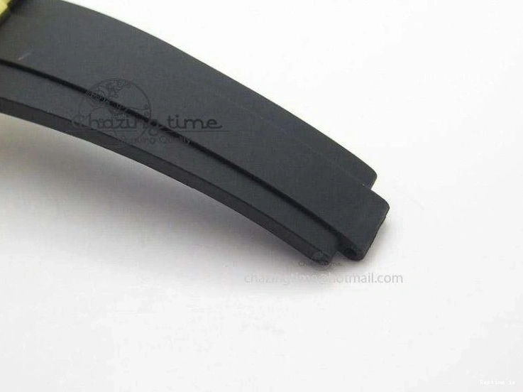 0105 Stylish Daytona YG BP Maker Gold Dial Sticks Markers On Rubber Strap A7750@ 4012